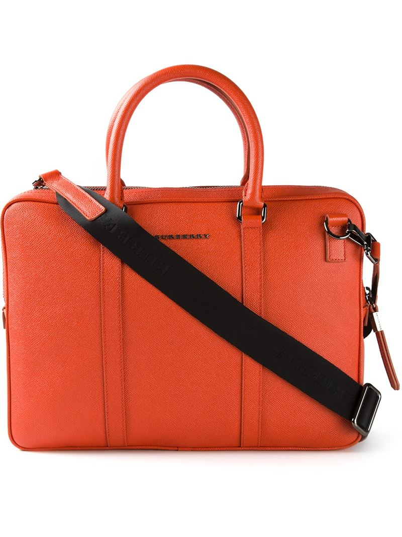 Burberry Classic Laptop Bag in Yellow & Orange (Orange) for Men Lyst
