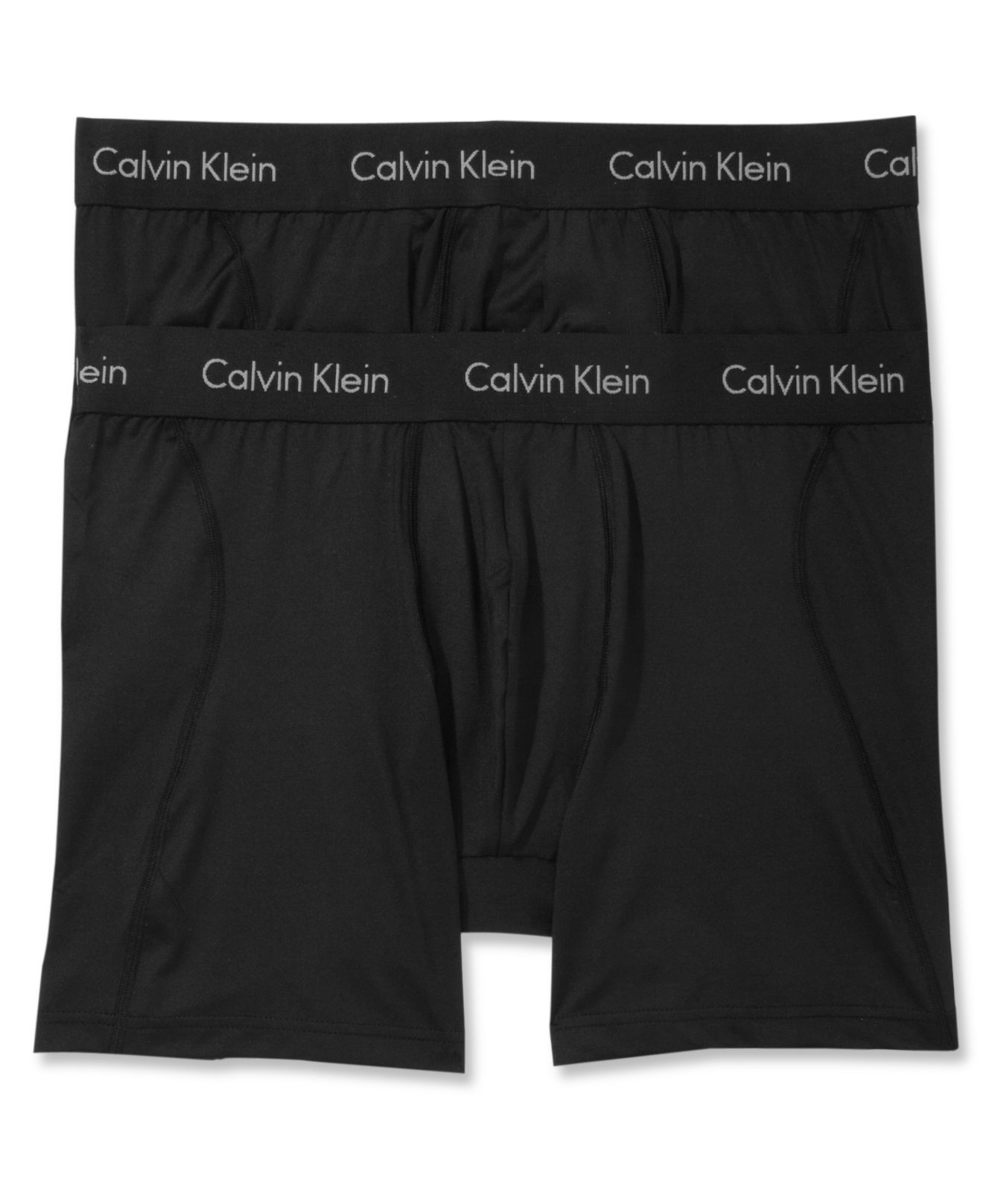Calvin Klein Microfiber Stretch Boxer Brief 2 Pack U8722 in Black for Men Lyst