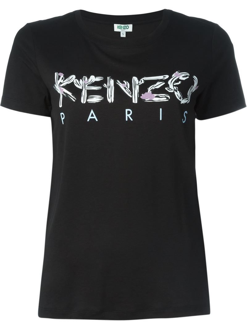 Lyst - KENZO ' Paris' T-shirt in Black