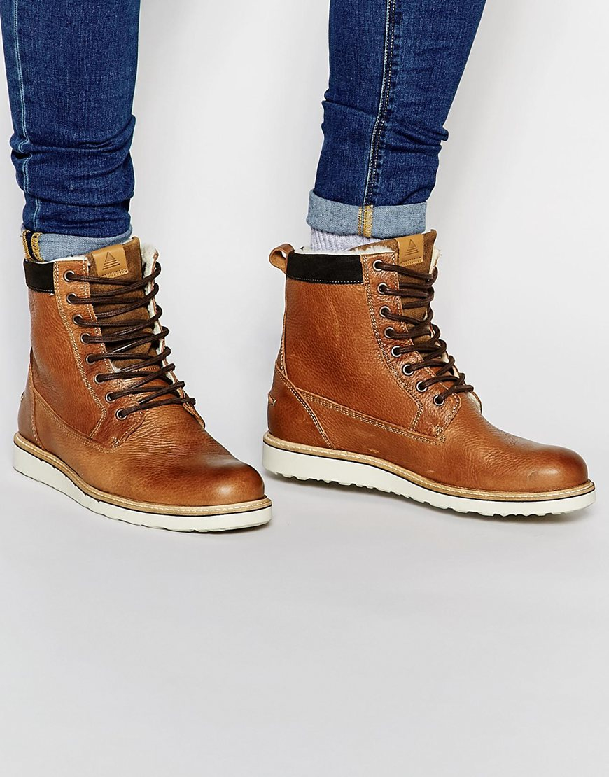 Lyst ALDO Geran Faux Shearling Lined Boots in Brown for Men