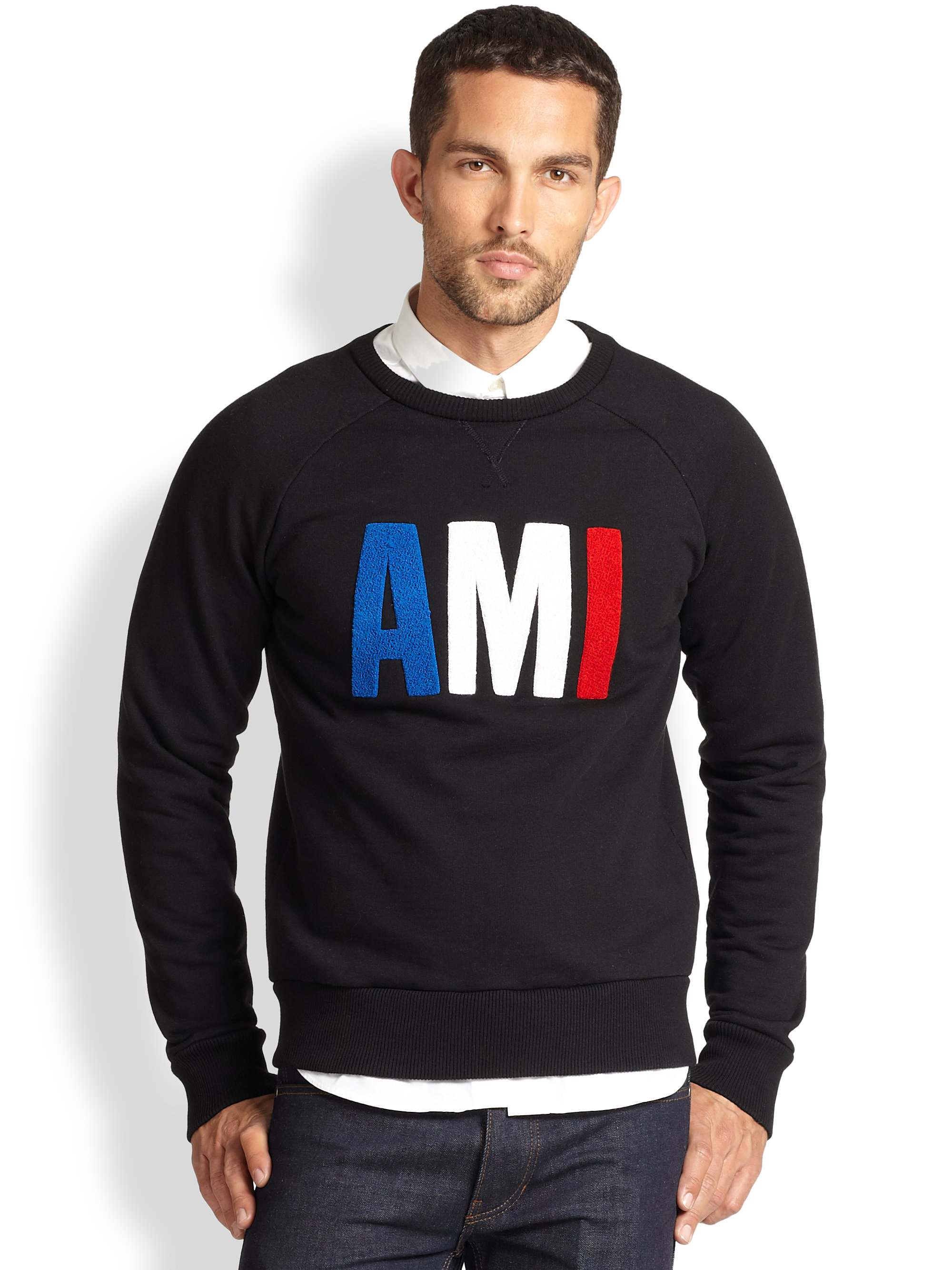ami black sweatshirt