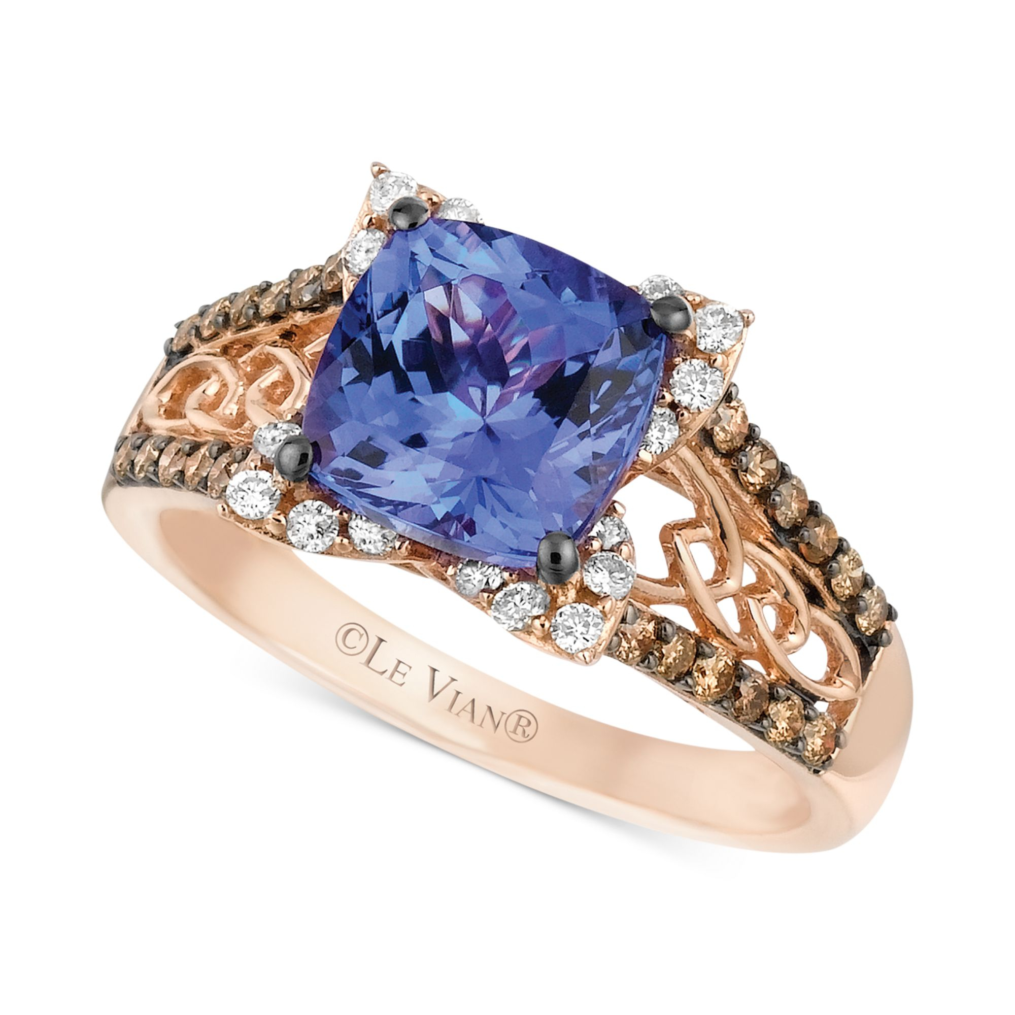 Le Vian Blueberry Sapphire (1-1/2 ct. t.w.) & Nude Diamond 