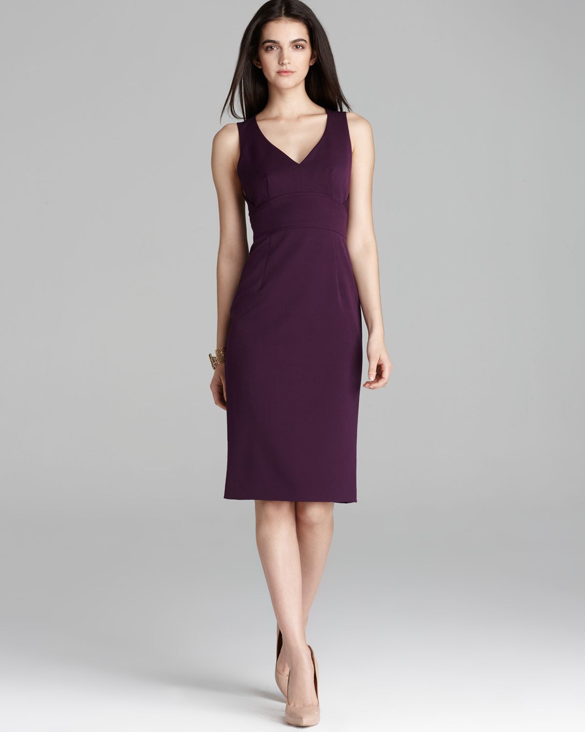 black halo purple dress