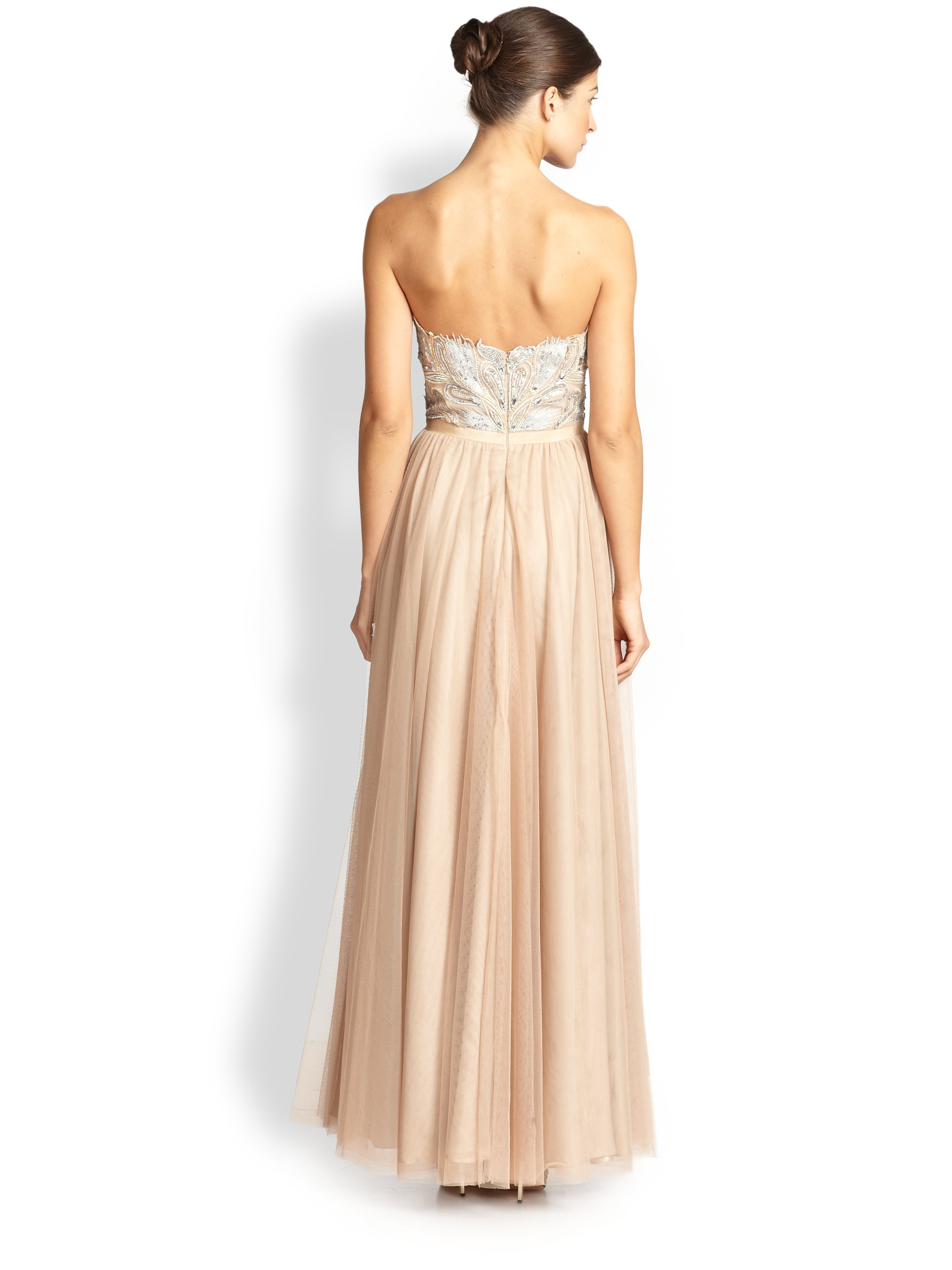 anastasia beaded tulle gown by aidan mattox