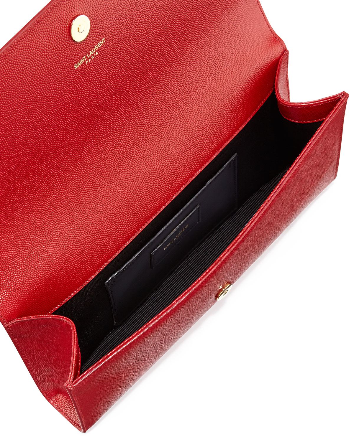 ysl red leather handbag  