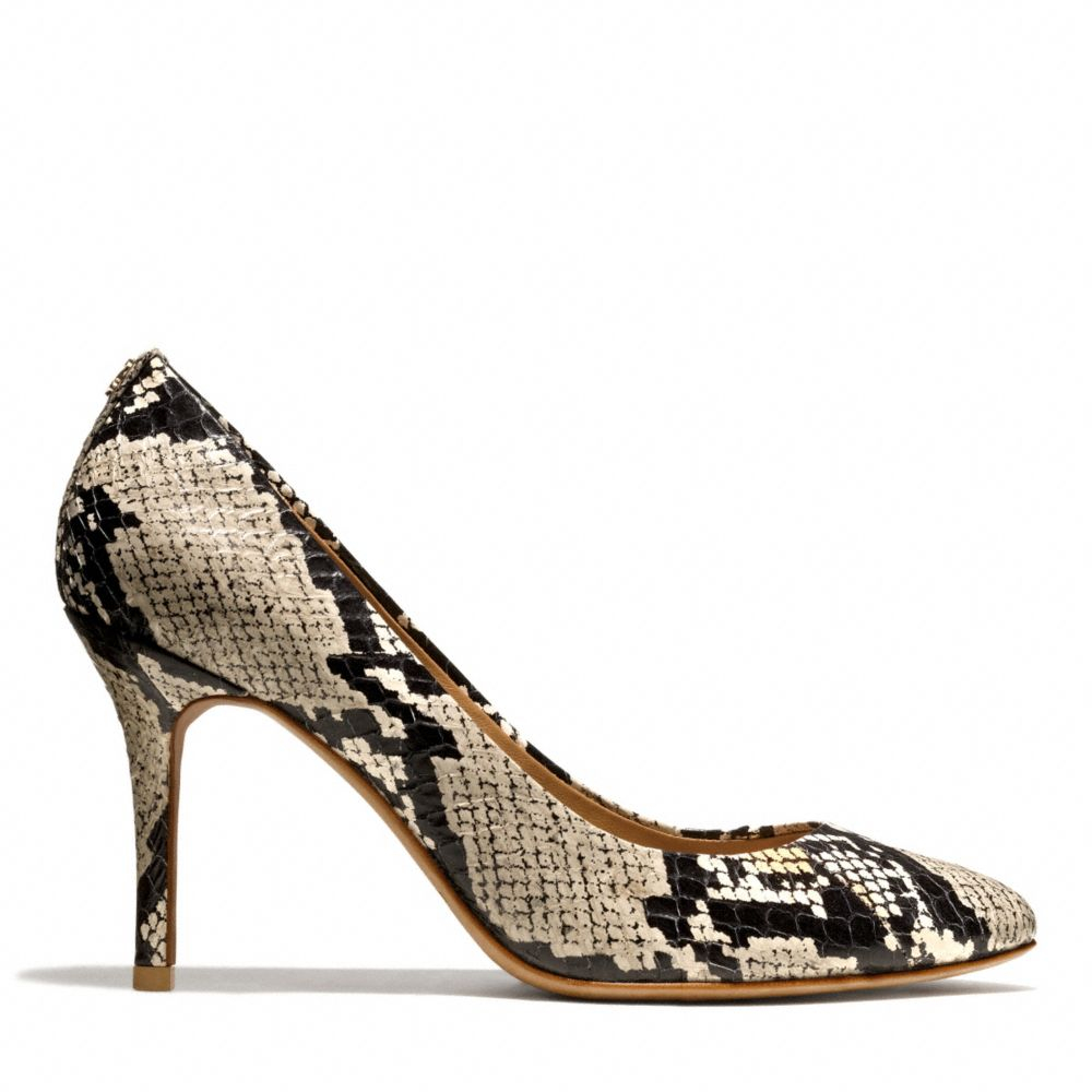 Coach Nala Snakeskin Heel in Animal (ORANGE WHITE BLACK) | Lyst