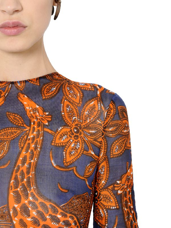 giraffe print maxi dress