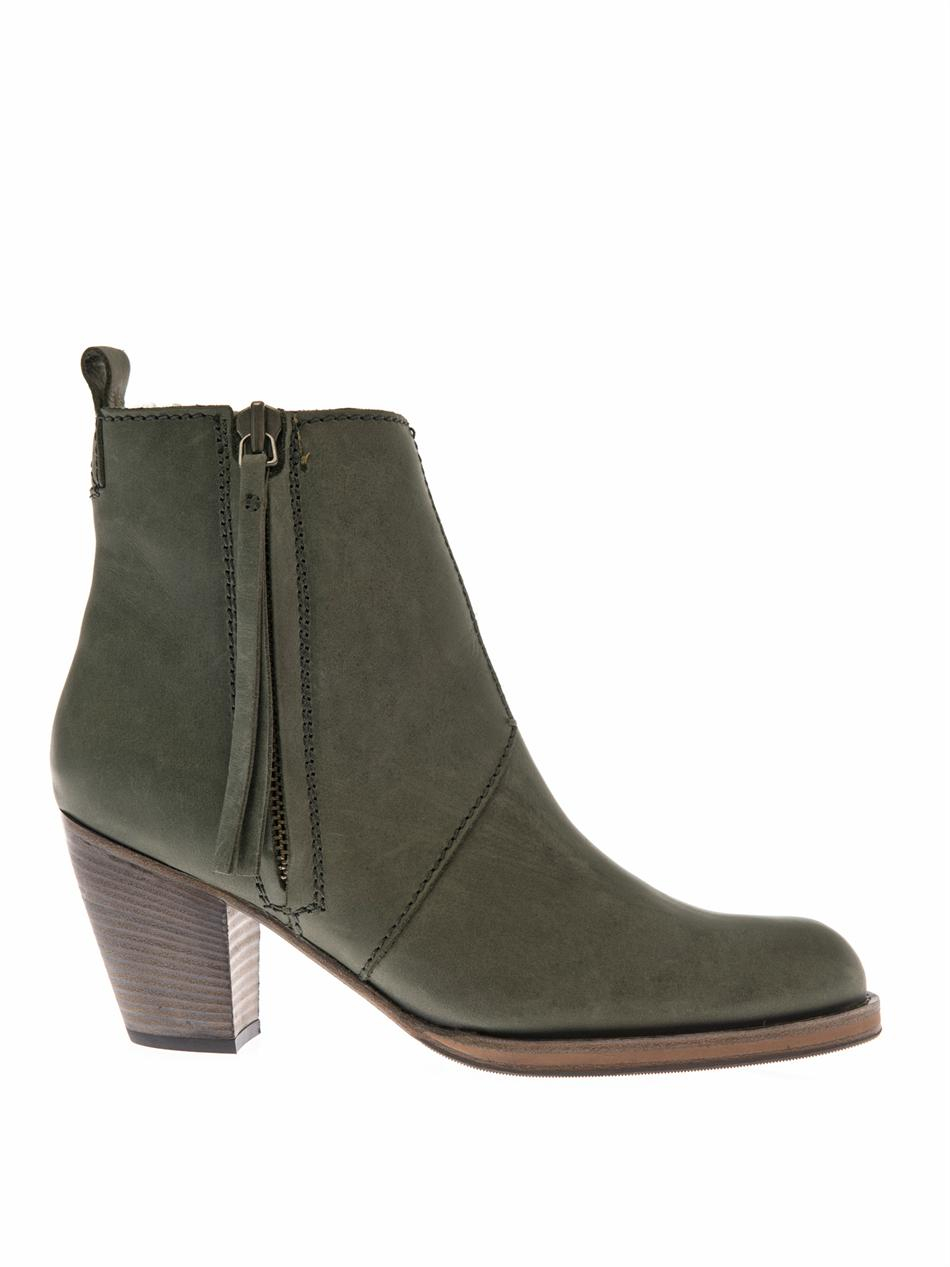 Acne Studios Pistol Boots in Grey (Gray) - Lyst