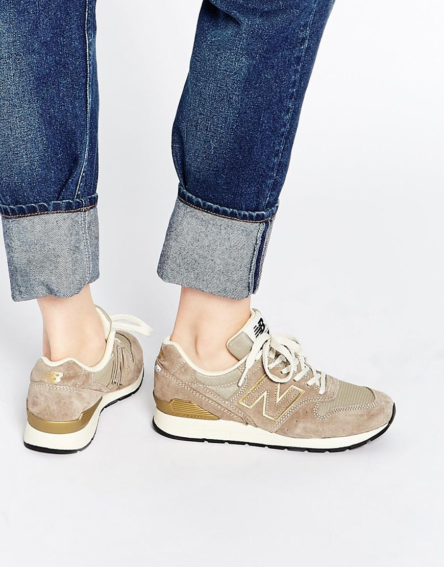 new balance 996 taupe gold