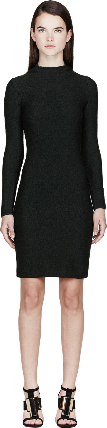 calvin klein forest green dress