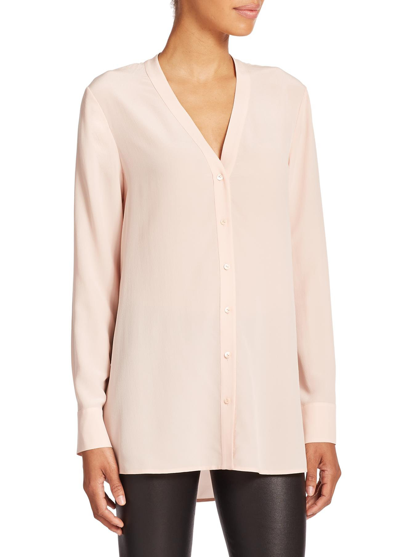 vince silk blouse