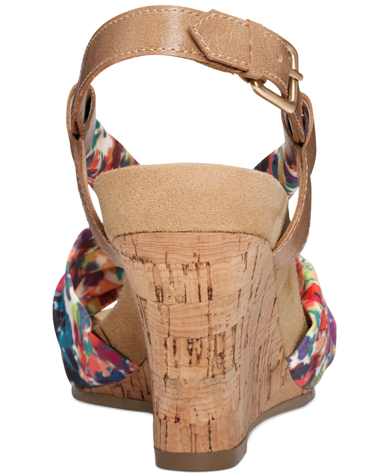 Aerosoles Plush Pillow Platform Wedge Sandals Lyst
