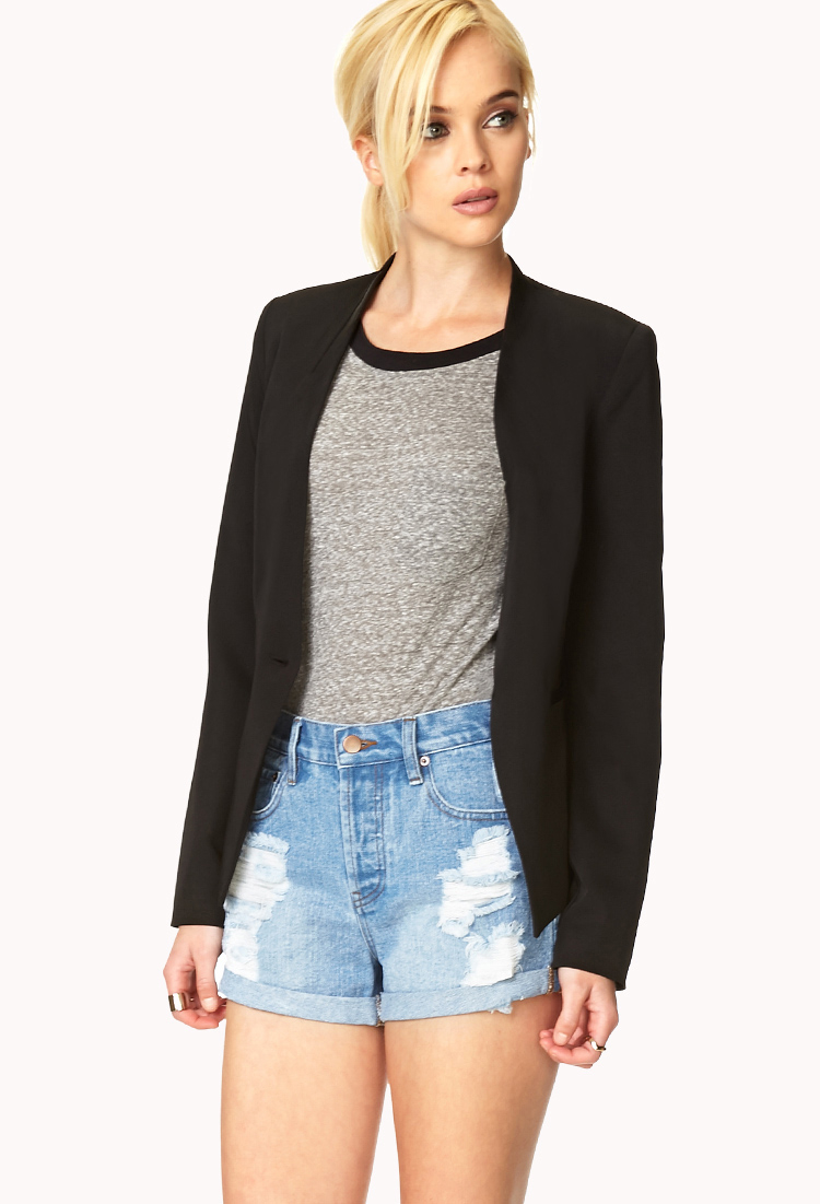 forever new denim shorts