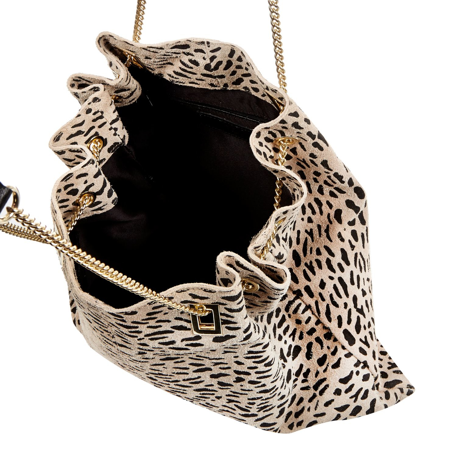 river island animal print bag