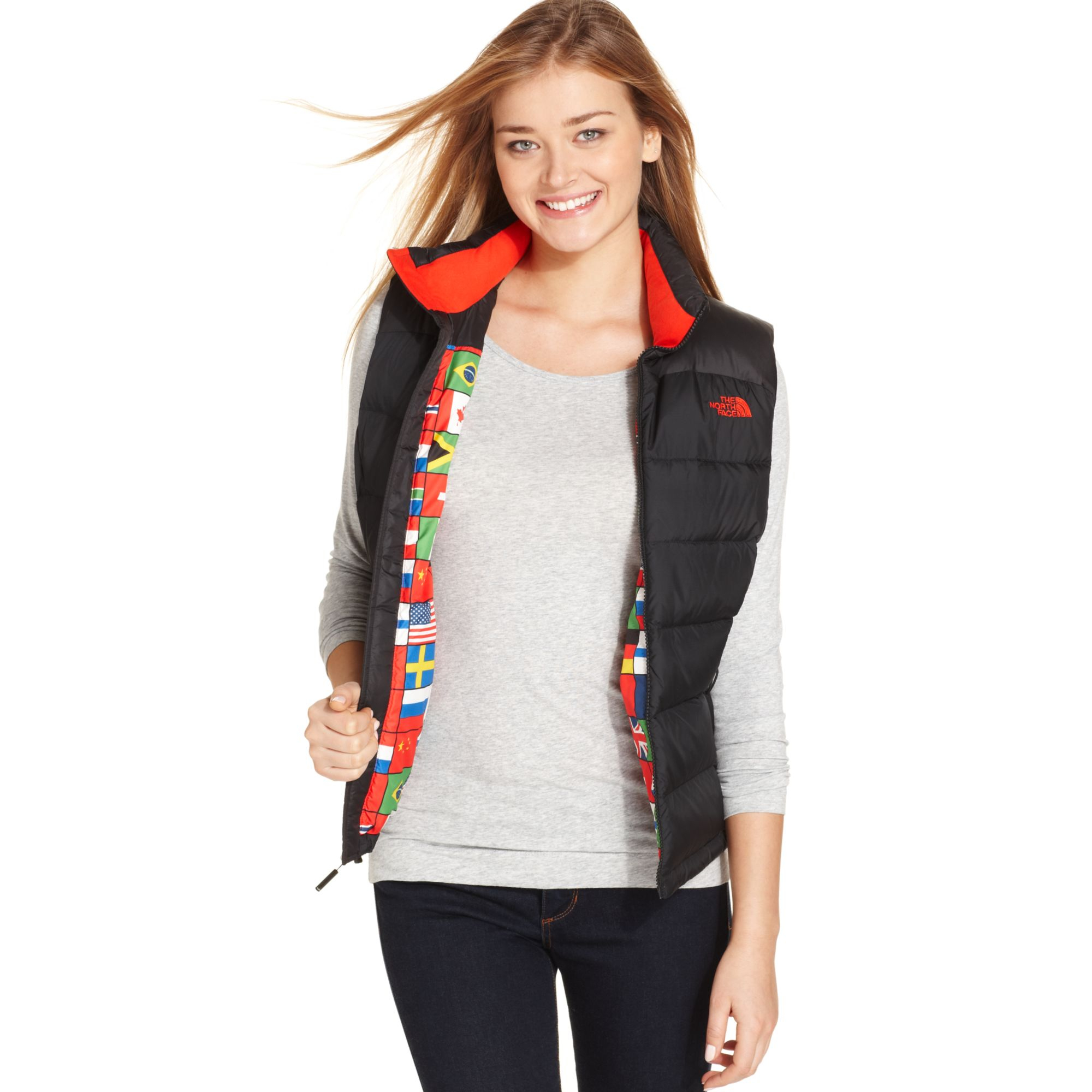 The North Face Nupste International Collection Puffer Vest In Black Lyst