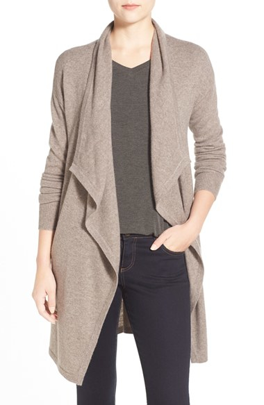 long drape cardigan
