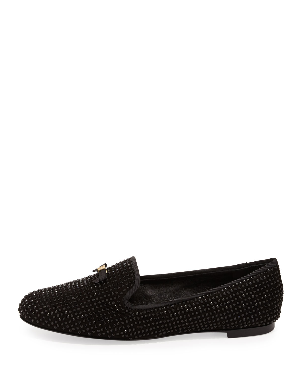 Tory Burch Chandra Sparkle Smoking Slipper Black - Lyst