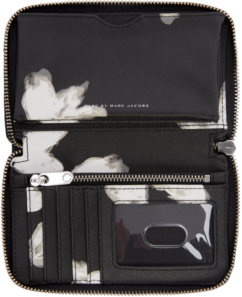 Marc By Marc Jacobs Black Unsmiley Wingman Wallet - Lyst