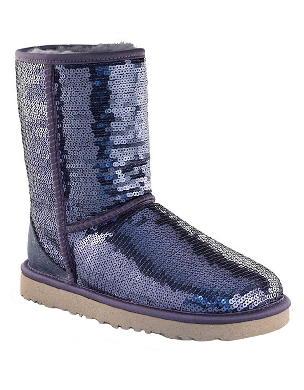 Ugg Classic Sequin Embellished Boots in Blue | Lyst