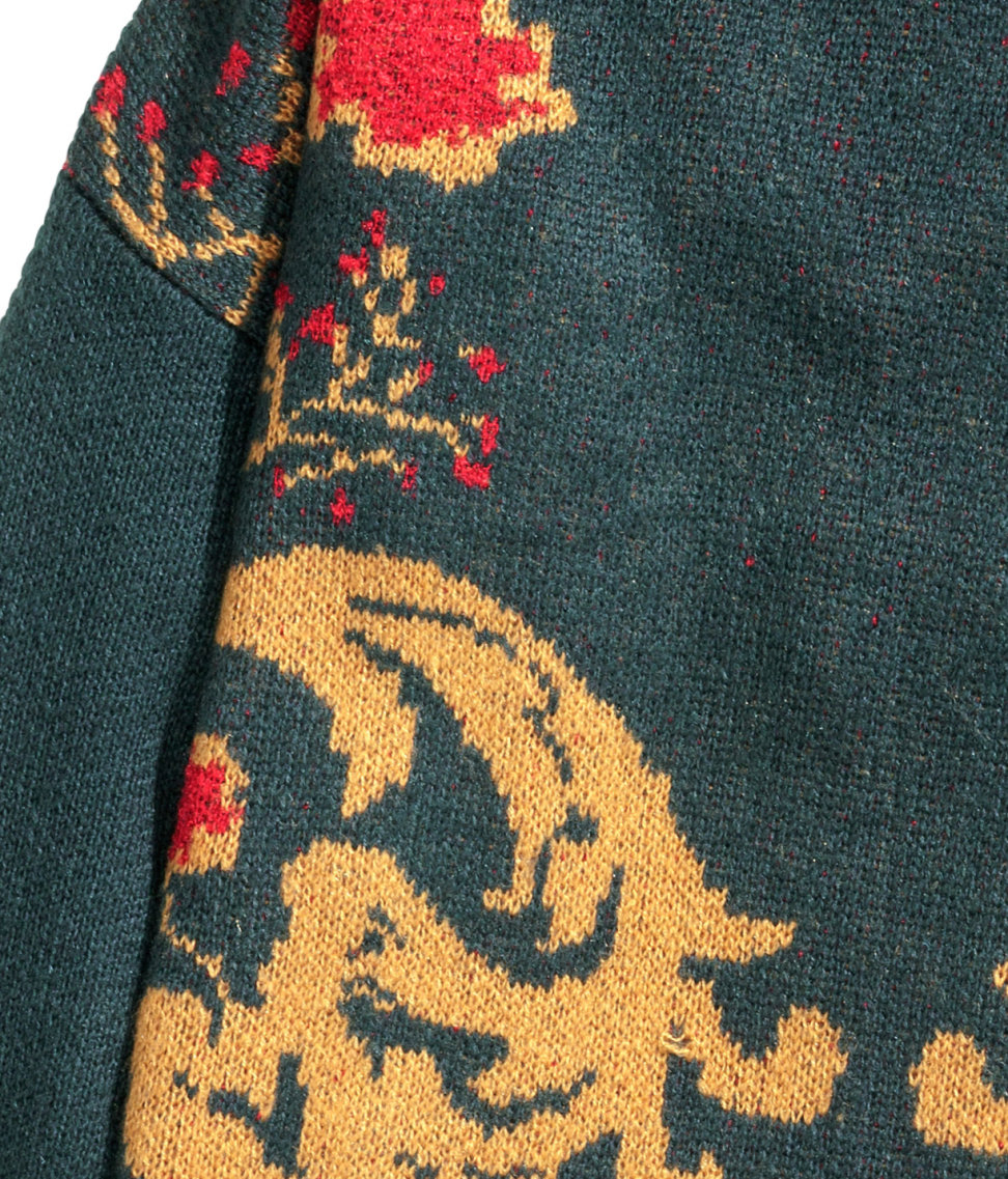 H&m Jacquard-knit Polo-neck Jumper in Blue Lyst