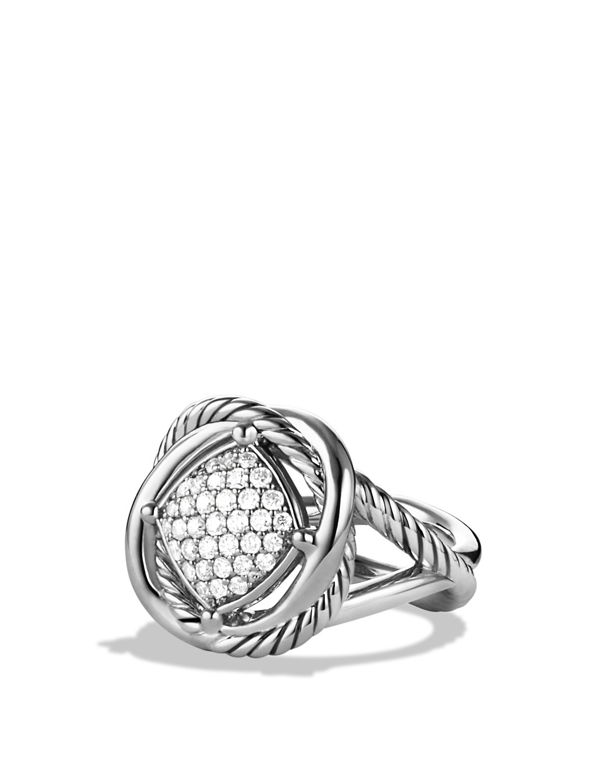 David Yurman Infinity Ring With Diamonds in Silver (Diamond) Lyst