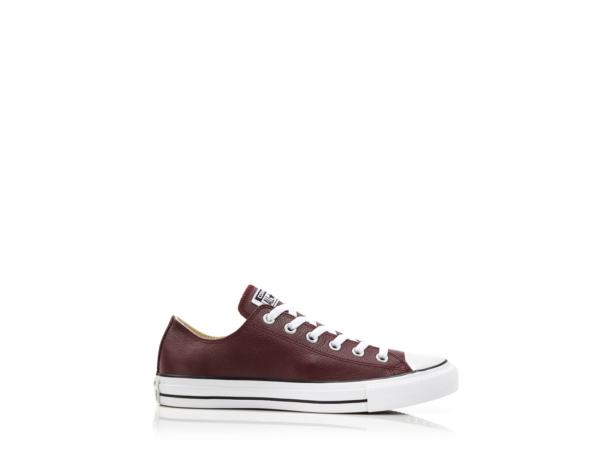 leather converse low tops