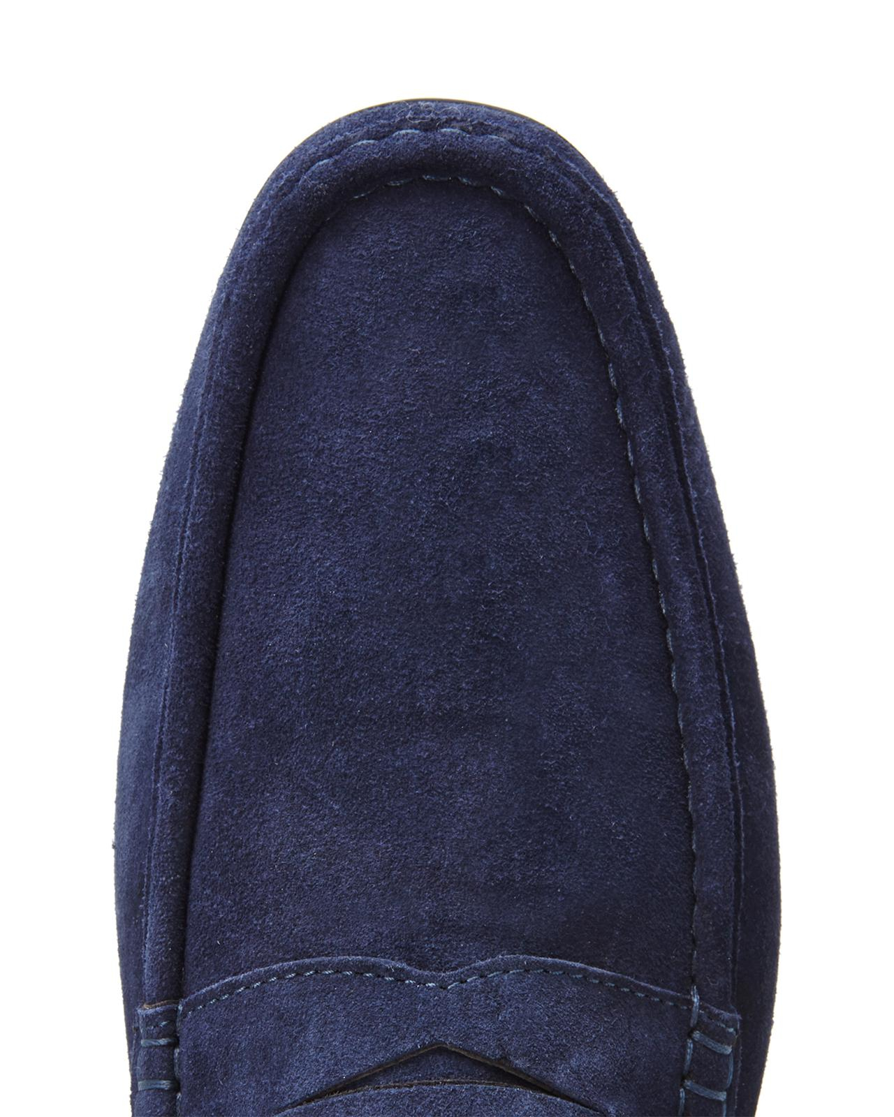 bruno magli blue suede shoes