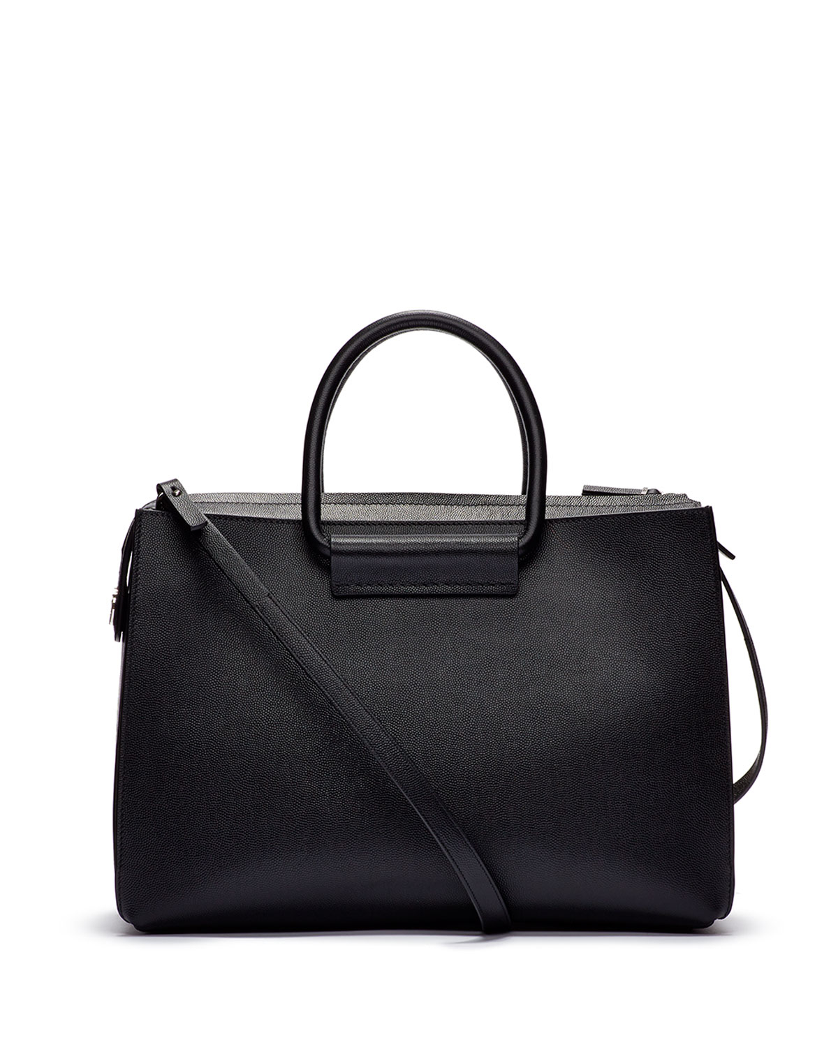 Lyst - The row Satchel 12 Leather Tote Bag in Black