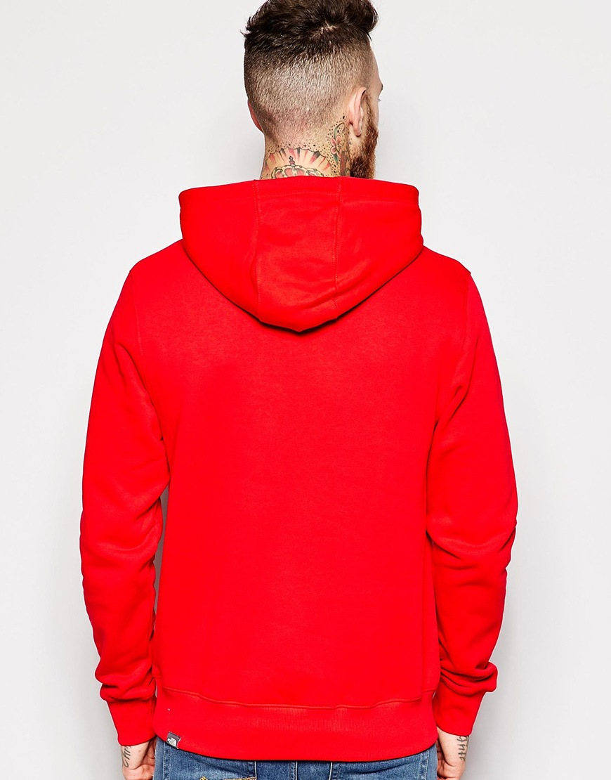 The North Face Hoodie With Tnf Logo in Red for Men | Lyst