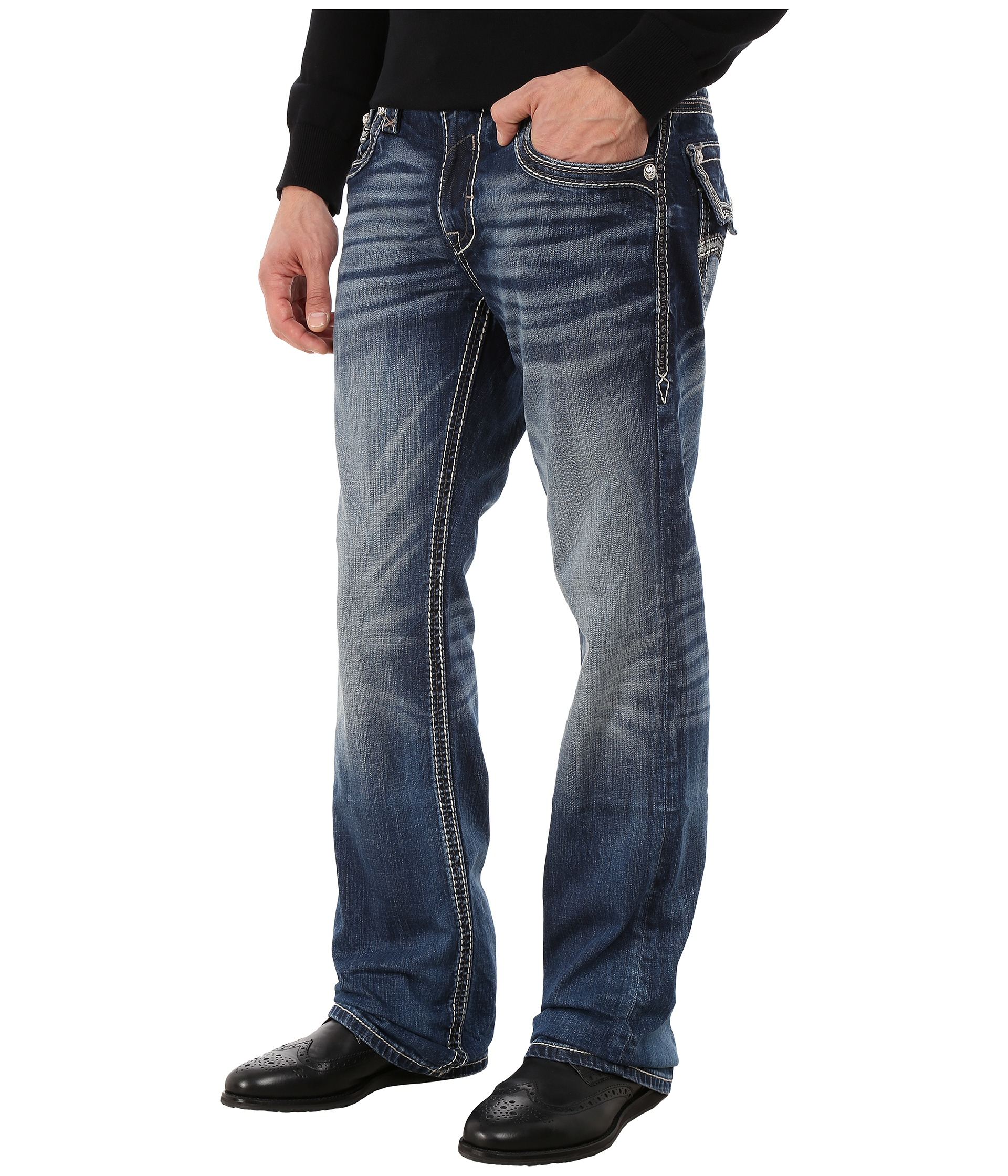 Rock Revival Jacoby B3 Bootcut in Blue for Men | Lyst