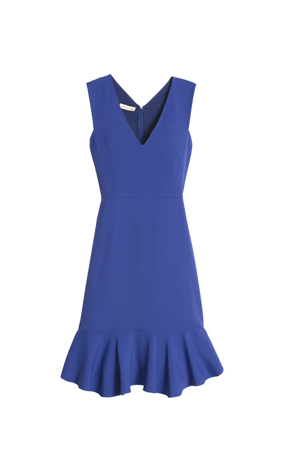 Rebecca Taylor Silk Twist Neck Dress in Black (Blue) - Lyst