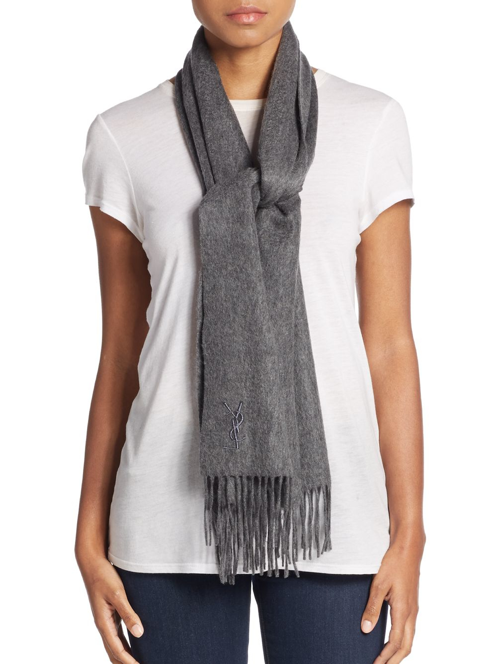 ysl cashmere scarf
