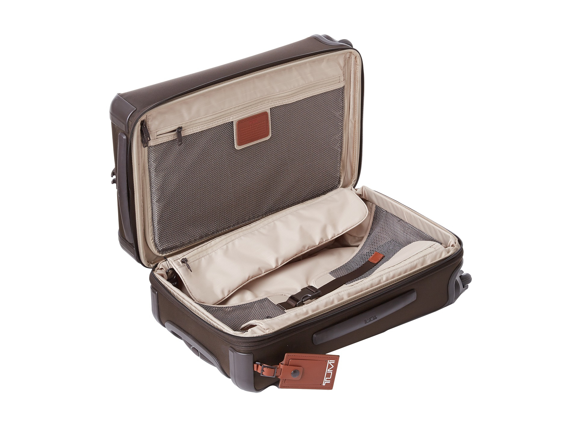 Tumi Alpha 2 International Expandable 4 Wheeled Carryon in Espresso