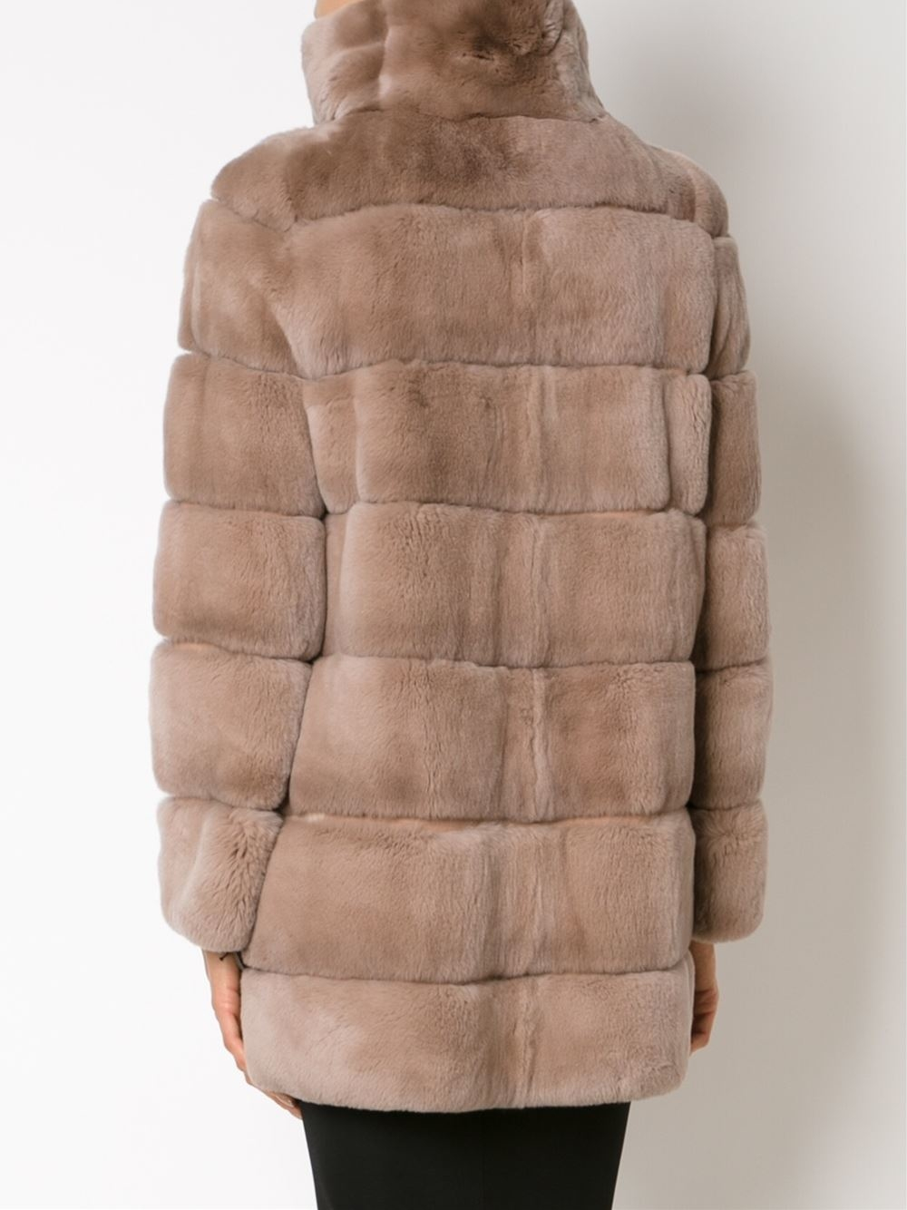 yves salomon rabbit fur jacket