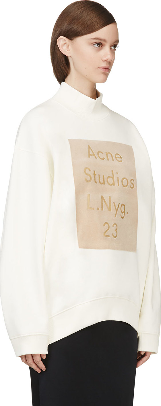 acne studios beta flock sweatshirt