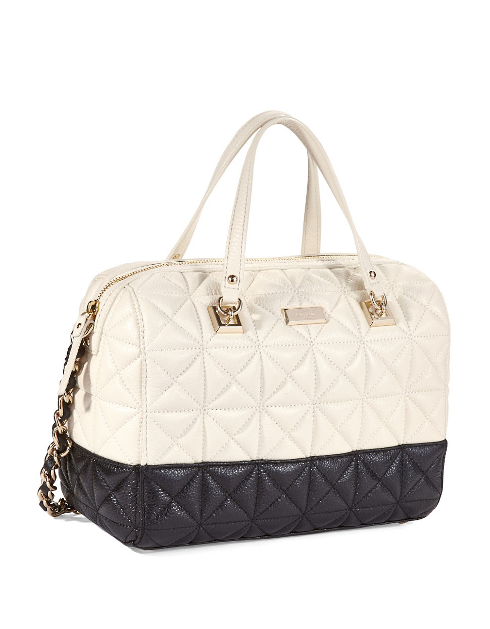 Kate Spade Quilted Leather Handbag in White | Lyst