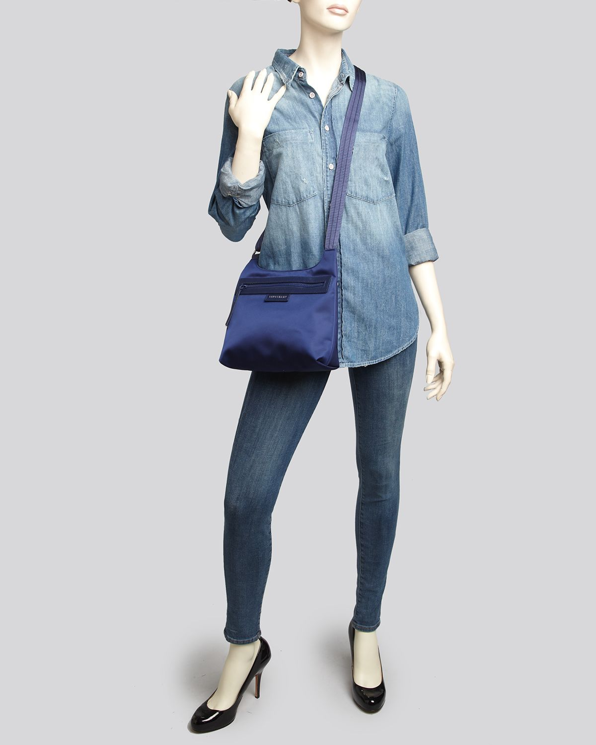 le pliage neo flat crossbody bag