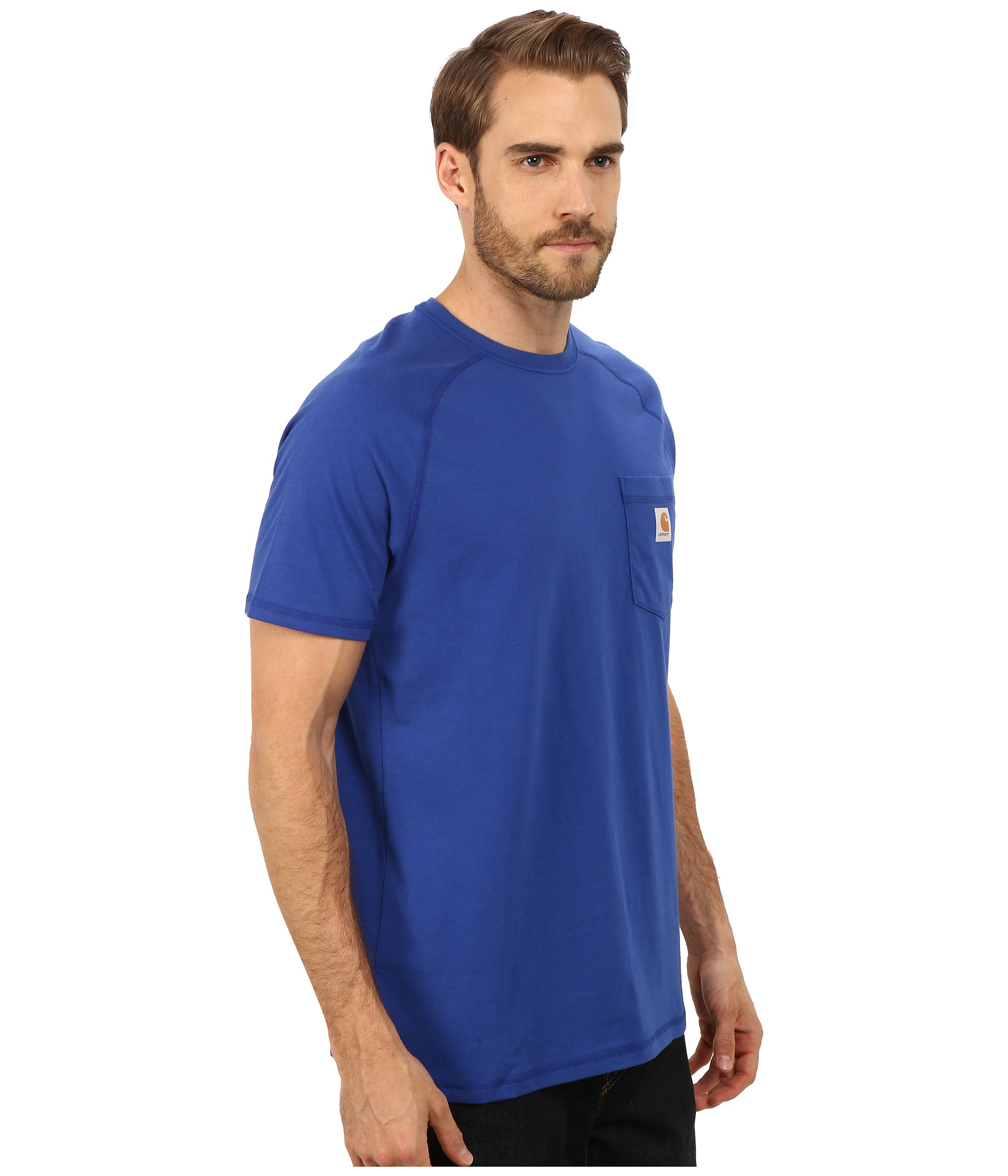 Carhartt Force Cotton S/s T-shirt in Blue for Men - Lyst