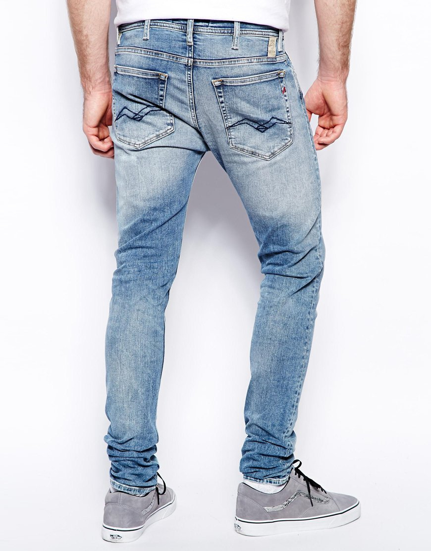 REPLAY Jondrill Powerstretch Denim Jeans para Hombre