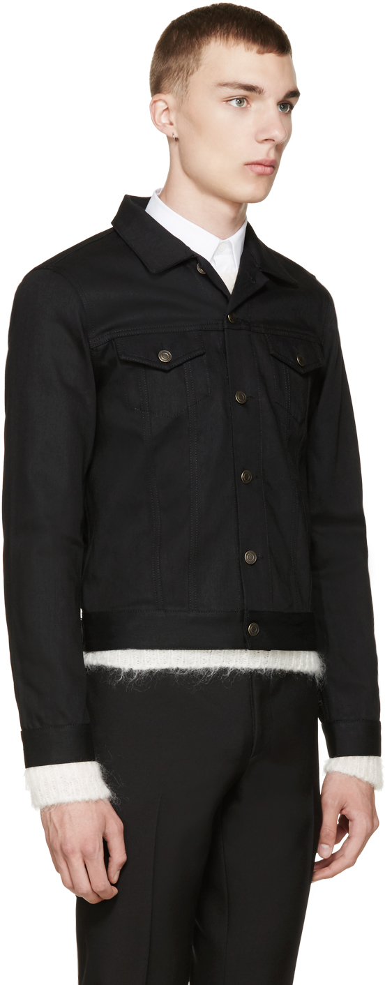 saint laurent denim jacket black
