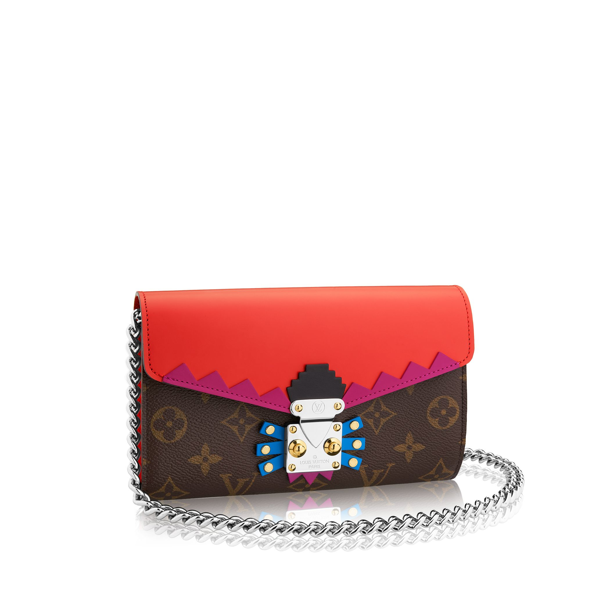 Louis vuitton Chain Wallet Totem in Red | Lyst