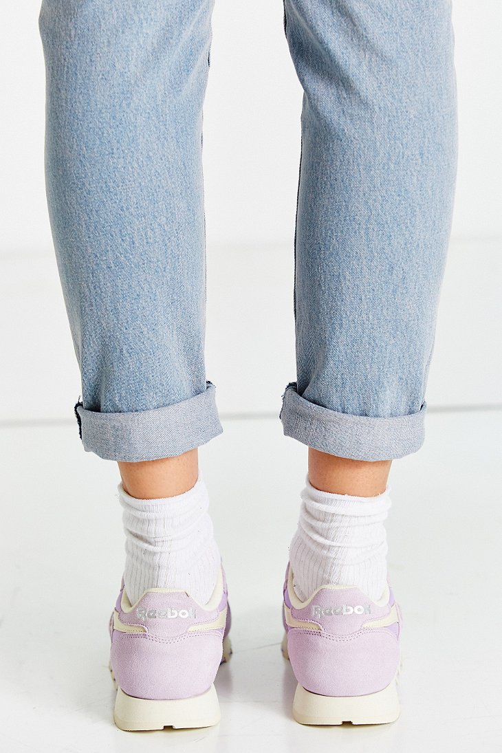 lavender reebok shoes
