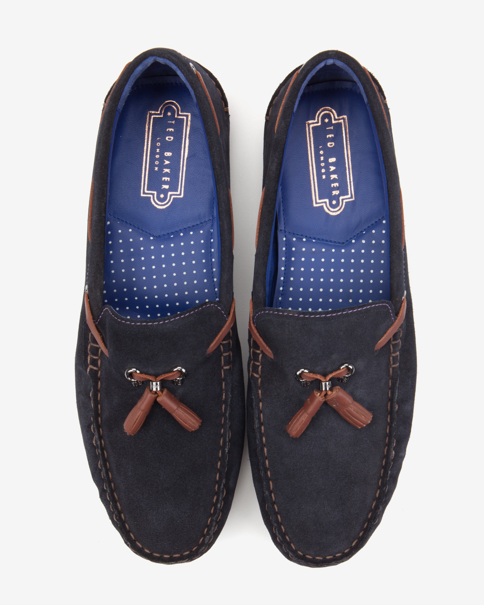 Ted Baker Suede Driving Moccasin Shoes 