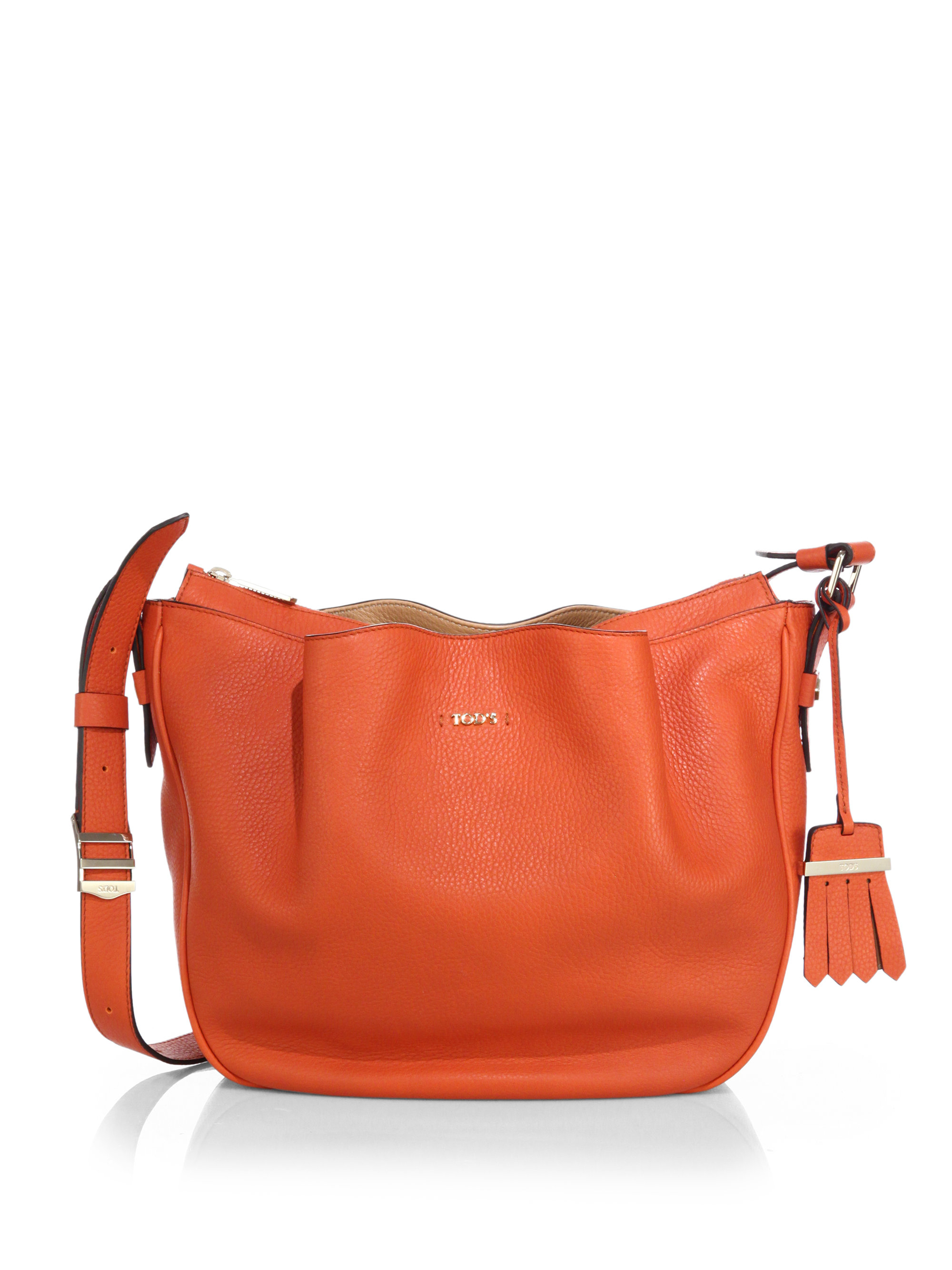 Tod&#39;s Flower Small Crossbody Bag in Red Orange (Red) - Lyst