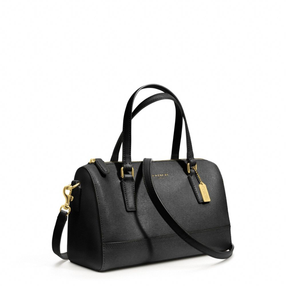 coach black satchel