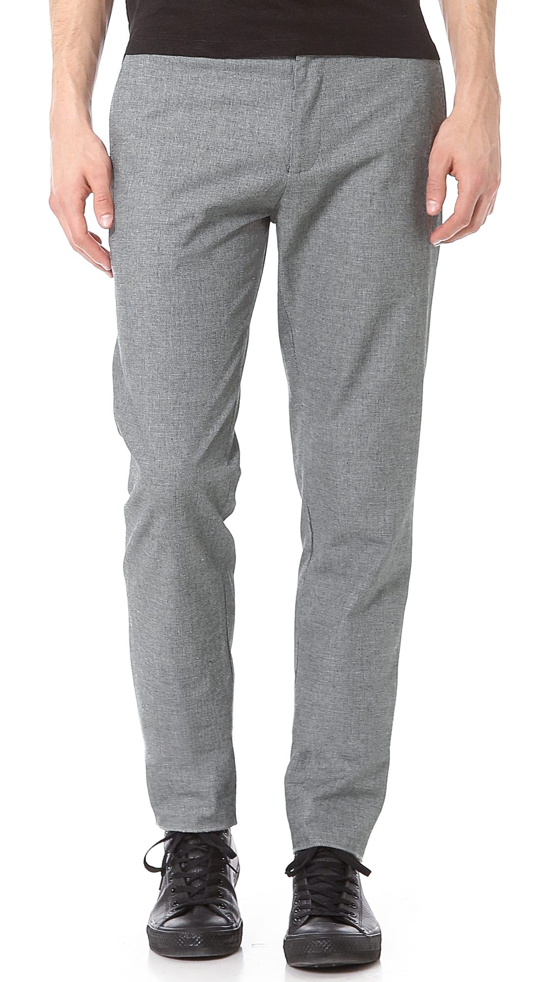 Lyst - Shades Of Grey By Micah Cohen Slim Fit Suit Pants in Gray for Men