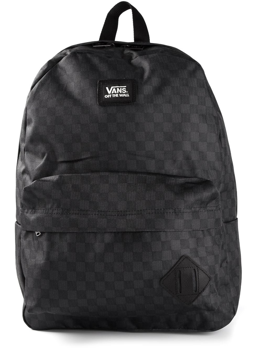 Vans Checkered Backpack in Black for |