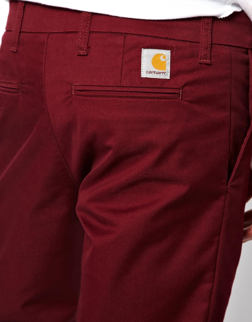 red carhartt pants
