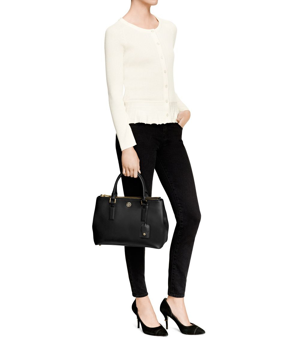 tory burch robinson double zip