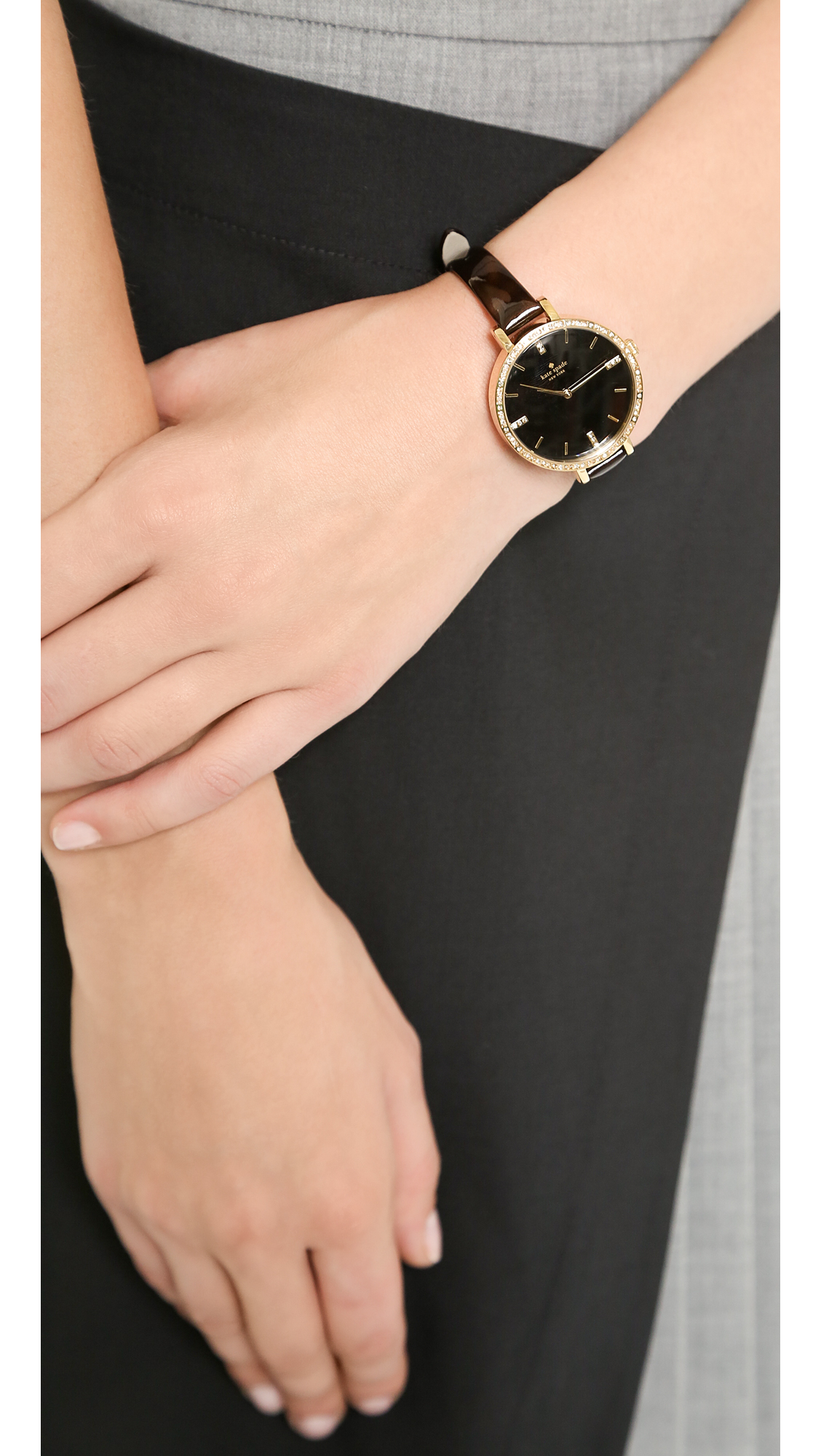kate spade holland skinny strap watch